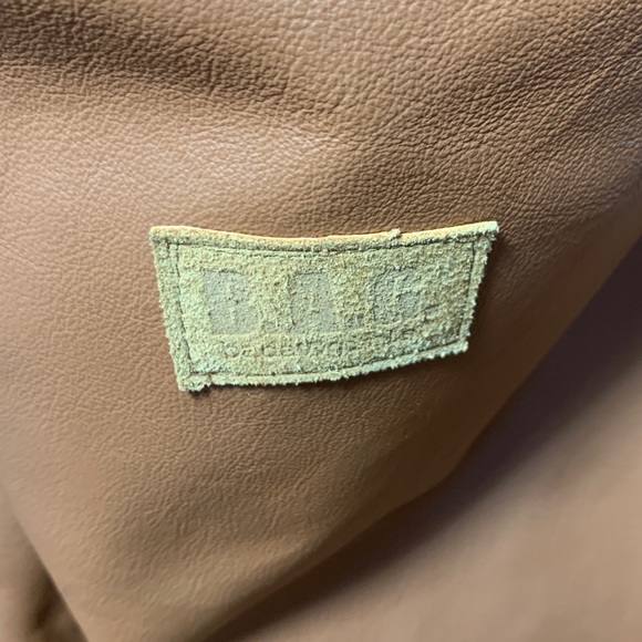 B.A.G. Leather Fur Handbag Satchel - Picture 8 of 8